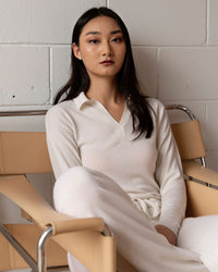 Cashmere Polo Sweater - Madame Magdalena